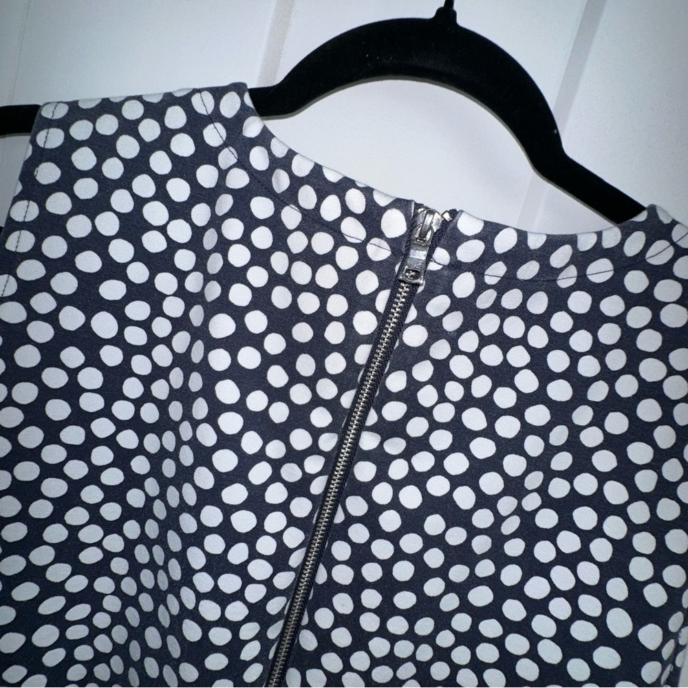 Women's Gap Fit and Flare Polka Dot Dress  - Size 14 Tall - Picture 6 of 10